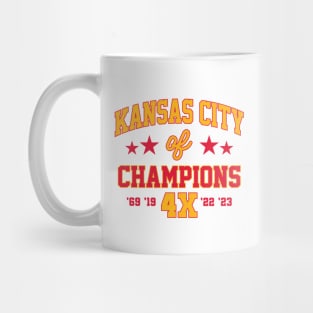 Super Bowl Champions 4x Kansas City Chiefs Ver.2 Mug